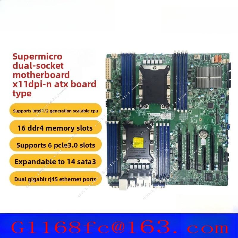 C621 Dual Cpu Motherboard - Hochwertige Professionelle X11DPI-N Dual-Server-Motherboard mit Xeon