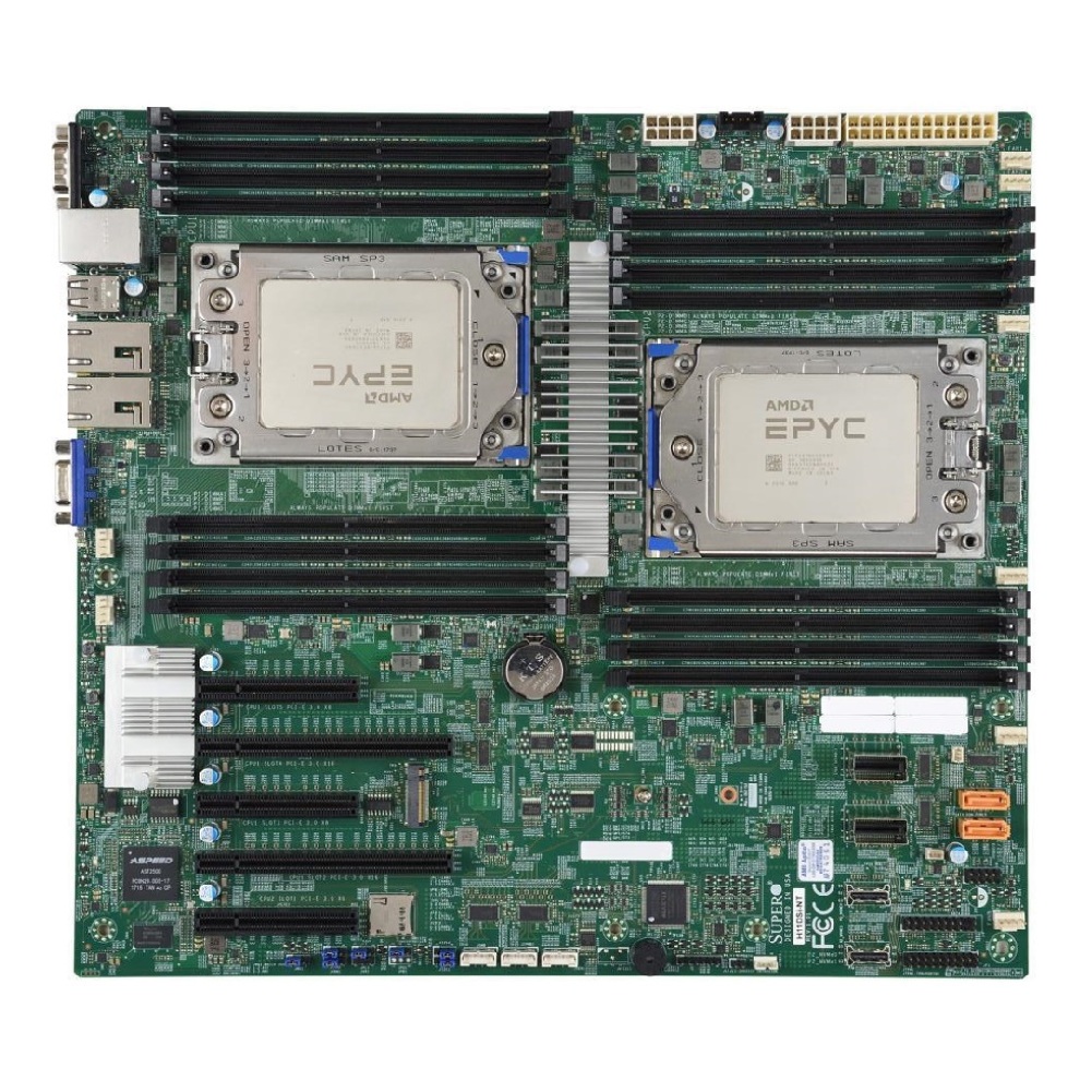 Dual Socket Sp3 Epyc Motherboard - Combo Box Supermic H11DSi-NT Motherboard Sockel